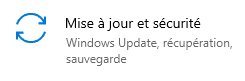 Paramètres Windows 10, Mise à jour