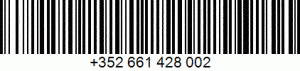 Code bar linéaire qui contiens un numéro de de téléphone