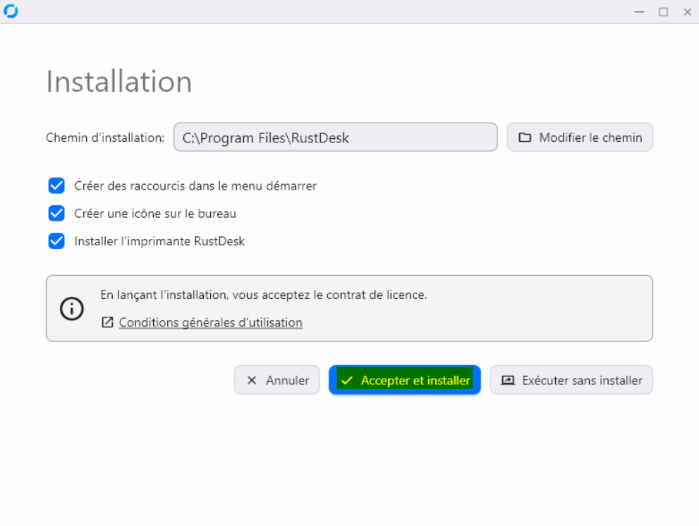 Interface RustDesk - Alternative TeamViewer